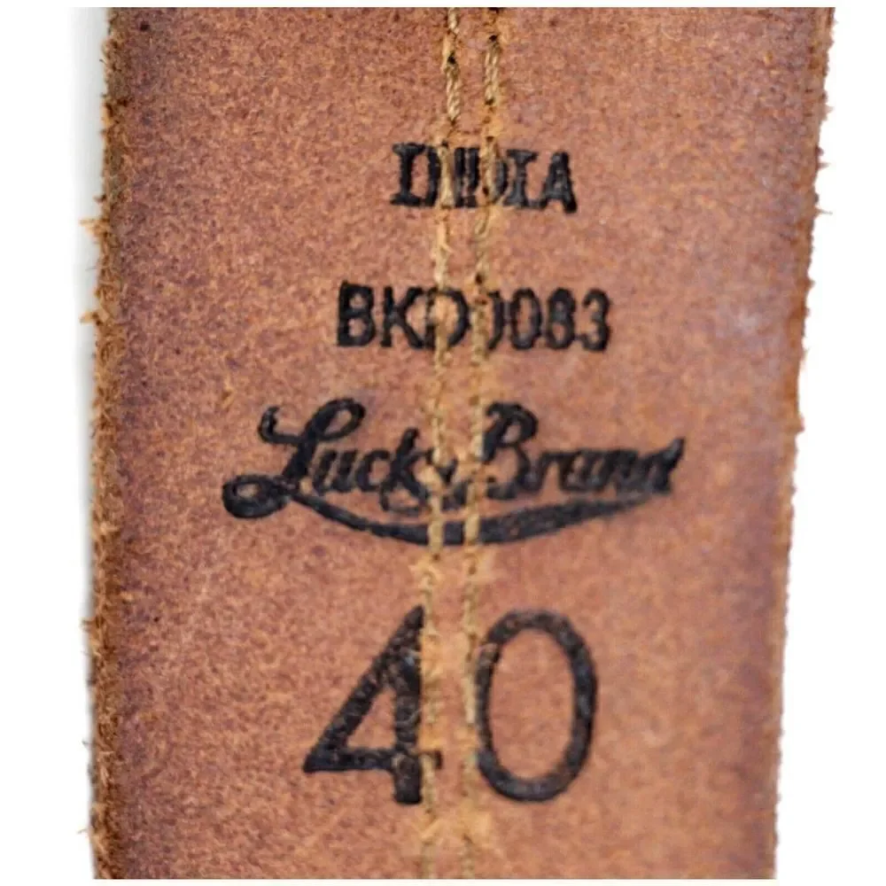 Lucky Brand BROWN GENUINE LEATHER 1 5/8